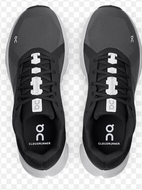 On Running Cloudrunner Men's Running Shoes - Black/Gray
